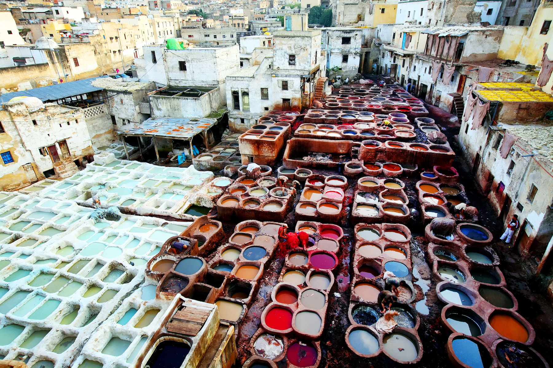 Chouara tannery in Fez Morocco
